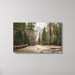 Cascadas por delante Ver Imprimir lienzo