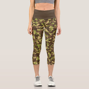 Cascade Camouflage Capri Leggings