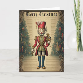 Cascanueces Clásico Antiguo de Madera Navidad Pers