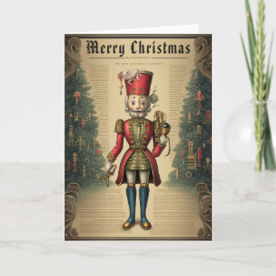 Cascanueces Clásico Antiguo de Madera Navidad Pers