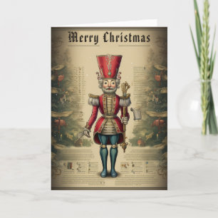 Cascanueces Clásico Antiguo de Madera Navidad Pers