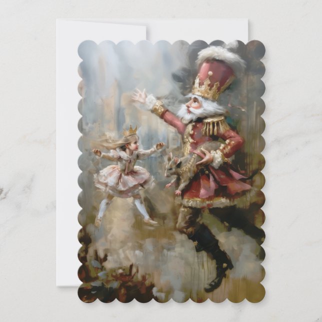 Cascanueces - Invitación plana tamaño 12.7 cm x 17 (Anverso)