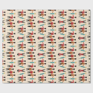 Cascanueces que bailan el papel de embalaje