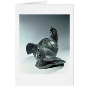 Casco de bronce del gladiador de Tracia, romano, p