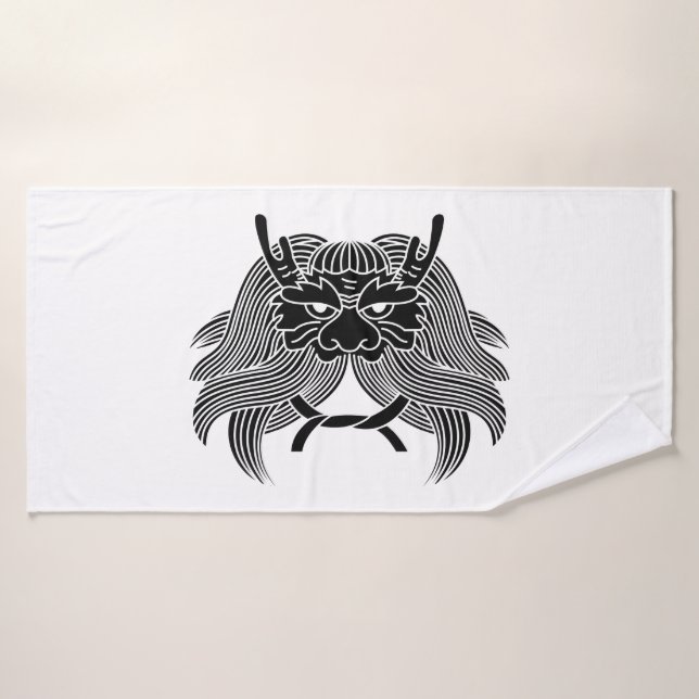 Casco de demonio (Toalla de baño)