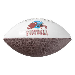 Casco de fútbol americano y balón