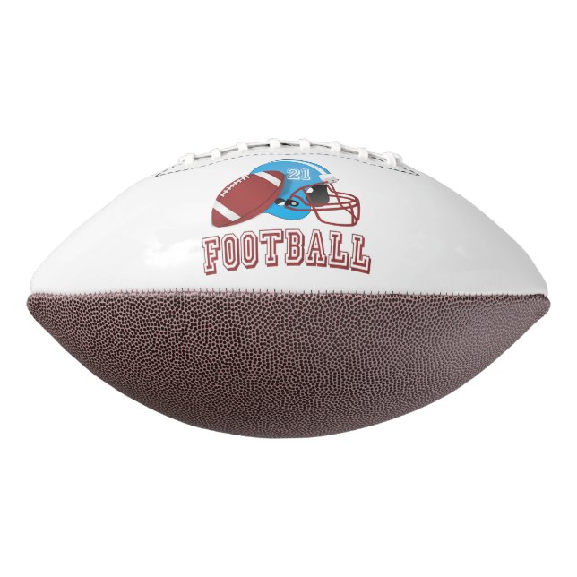 Casco de fútbol americano y balón (Girado 270)
