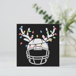Casco de fútbol con luces de Navidad divertido Xma