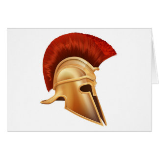 Casco del guerrero del griego clásico