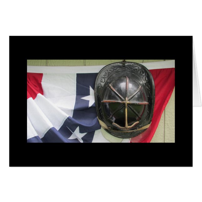Casco y bandera del fuego (Anverso (Horizontal))