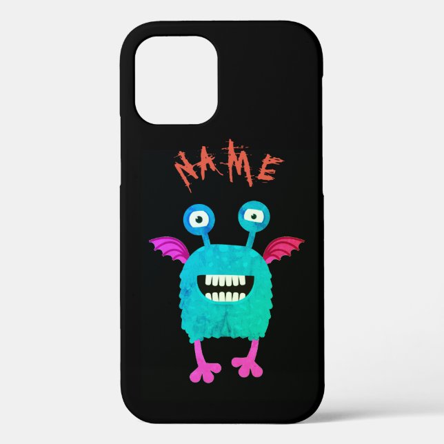CASE MATE IPHONE 12 FELIZ MONSTRUO CON FUNDA ALAS (Reverso )