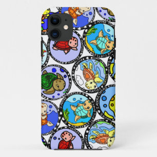Para iPhone 11 Amo la funda de teléfono de tortugas