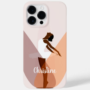 Funda Para iPhone 14 Pro Max De Case-Mate Bailarina de ballet negro funda rosa claro Case-Ma
