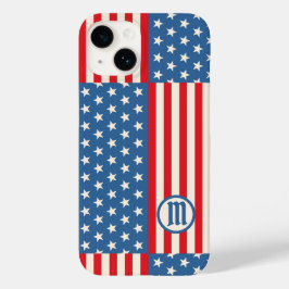 Funda Para iPhone 14 De Case-Mate Bandera de Estrellas y Rayas Funda Patriótico iPho