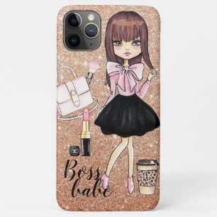 Para iPhone 11 Pro Max Bosque bebé salvaje y moda i funda de almohadillas