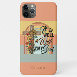 Para iPhone 11 Pro Max Canción de la Biblia Cristiana Es Funda Del Arcoir