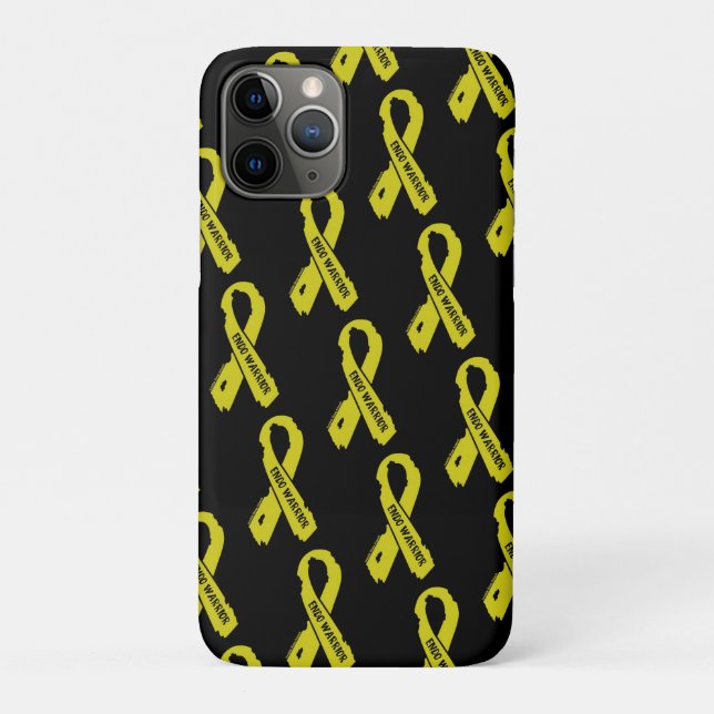 Case-Mate Para iPhone Cinta guerrera/ rota... Funda de la endometriosis  (Reverso)