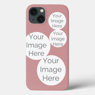 Para iPhone 13 crea tu propia funda de teléfono con foto rosa 11p