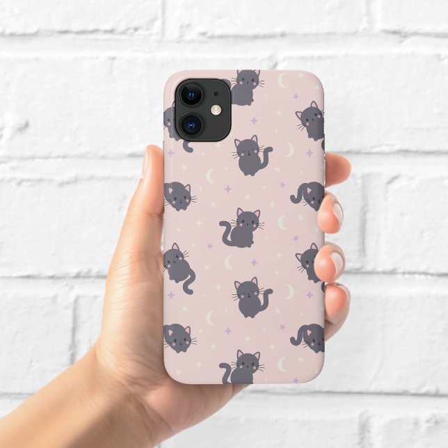 Case-Mate Para iPhone Cute gato gris funda de teléfono rosa (Subido por el creador)