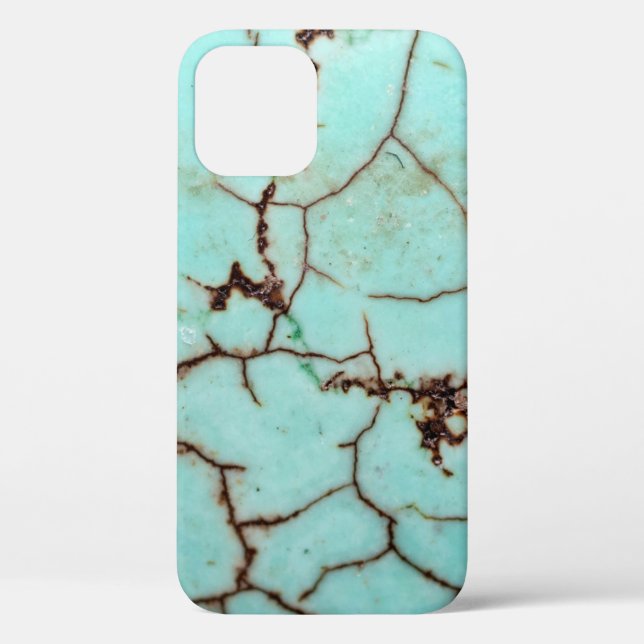 Case-Mate Para iPhone De la serie Gemstone - Funda turquesa craqueado- (Reverso )