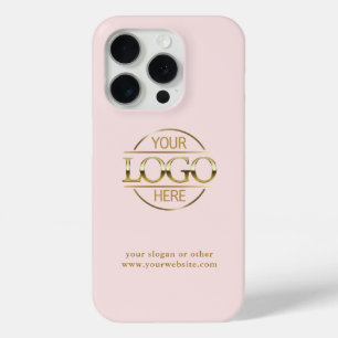 Para iPhone 15 Pro Elegante Funda de logotipo comercial de Personaliz