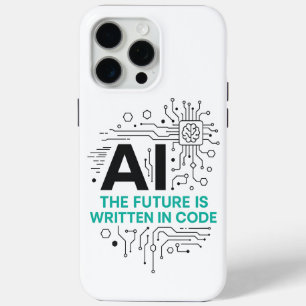 Para iPhone 15 Pro Max Escrito en el futuro en Funda de código   Tapa de 