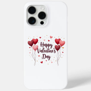 Para iPhone 15 Pro Max Feliciz Día de San Valentín Funda de teléfono romá