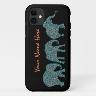 Fila personalizado de Paisley Elephants Funda de i