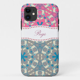 Funda con patrón de Pug