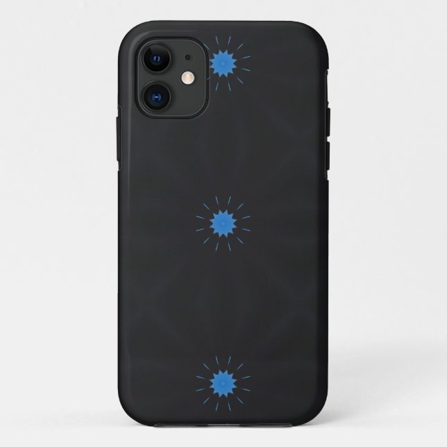 Case-Mate Para iPhone funda de 3 estrellas azules (Reverso)