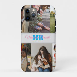 Para iPhone 11 Pro Funda de aire iPad monogramada de Collage de fotos