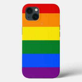 Para iPhone 13 Funda de Apple Patriótico-Mate, bandera arcoiris L