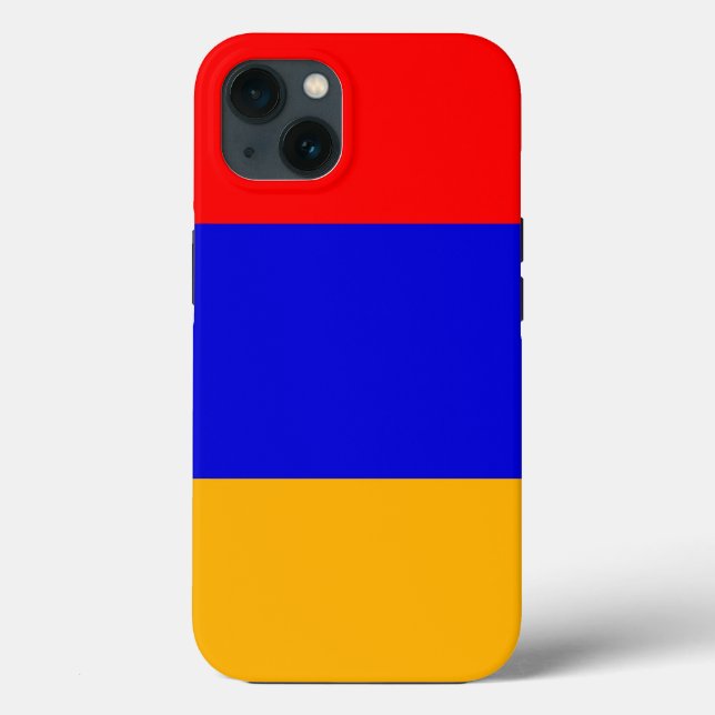 Case-Mate Para iPhone Funda de Apple Patriótico-Mate, bandera de Armenia (Reverso )