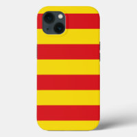 Funda de Apple Patriótico-Mate, bandera de Cataluñ