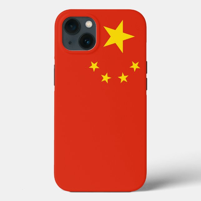 Case-Mate Para iPhone Funda de Apple Patriótico-Mate, Bandera de China (Reverso )