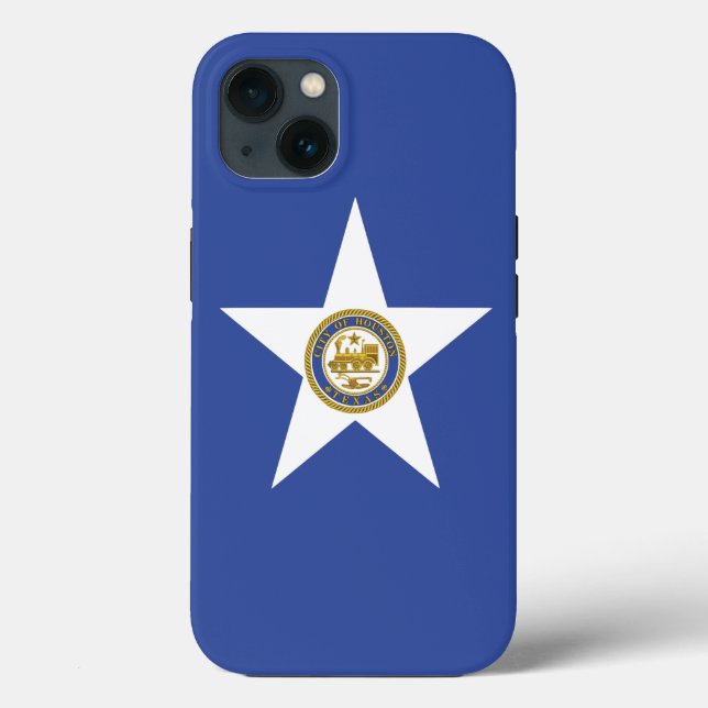 Case-Mate Para iPhone Funda de Apple Patriótico-Mate, Bandera de Houston (Reverso )