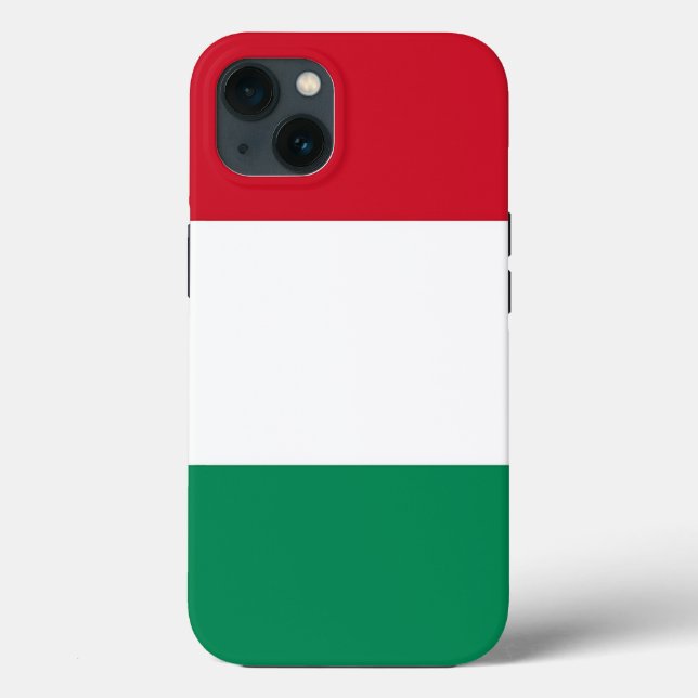 Case-Mate Para iPhone Funda de Apple Patriótico-Mate, bandera de Hungría (Reverso )