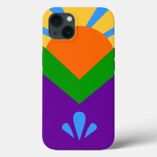 Para iPhone 13 Funda de Apple Patriótico-Mate, bandera de Manitou