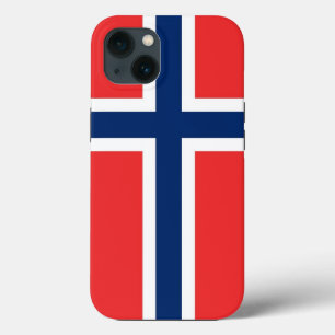 Para iPhone 13 Funda de Apple Patriótico-Mate, bandera de Noruega