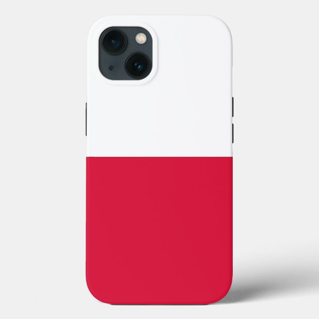 Case-Mate Para iPhone Funda de Apple Patriótico-Mate, bandera de Polonia (Reverso )