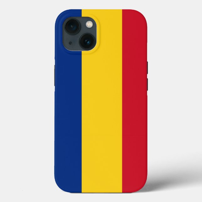 Case-Mate Para iPhone Funda de Apple Patriótico-Mate, bandera de Rumania (Reverso )