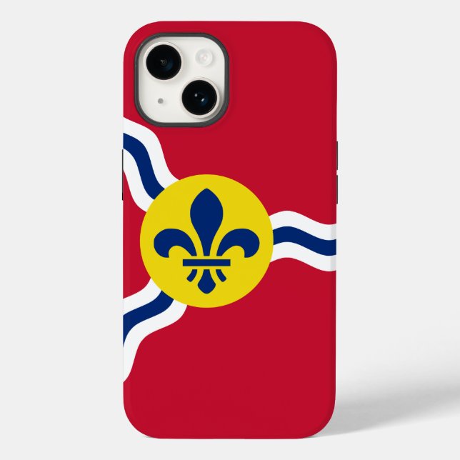 Case-Mate Para iPhone Funda de Apple Patriótico Mate, bandera de St. Lou (Reverso )