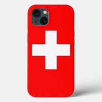 Funda de Apple Patriótico-Mate, bandera de Suiza