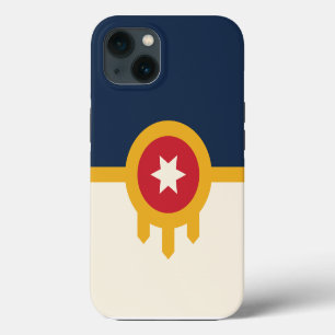 Para iPhone 13 Funda de Apple Patriótico-Mate, bandera de Tulsa
