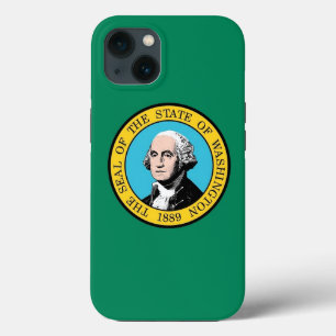 Para iPhone 13 Funda de Apple Patriótico-Mate, bandera de Washing