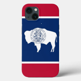Para iPhone 13 Funda de Apple Patriótico-Mate, bandera de Wyoming