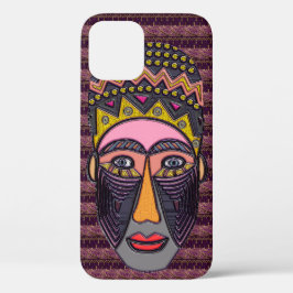 Para iPhone 12 Funda de arte folclórico africano