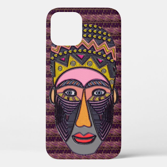 Case-Mate Para iPhone Funda de arte folclórico africano (Reverso )