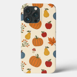 Para iPhone 13 Pro Funda de Calabazas de Cosecha de Otoño Fruta Patró