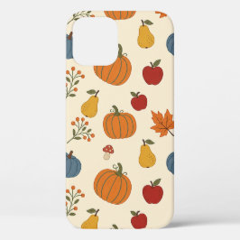 Para iPhone 12 Funda de Calabazas de Cosecha de Otoño Frutas Patr